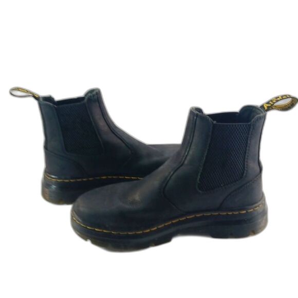Dr. Martens Embury Leather Casual Chelsea Boots US6M Black Slip-On Boots - Picture 1 of 15
